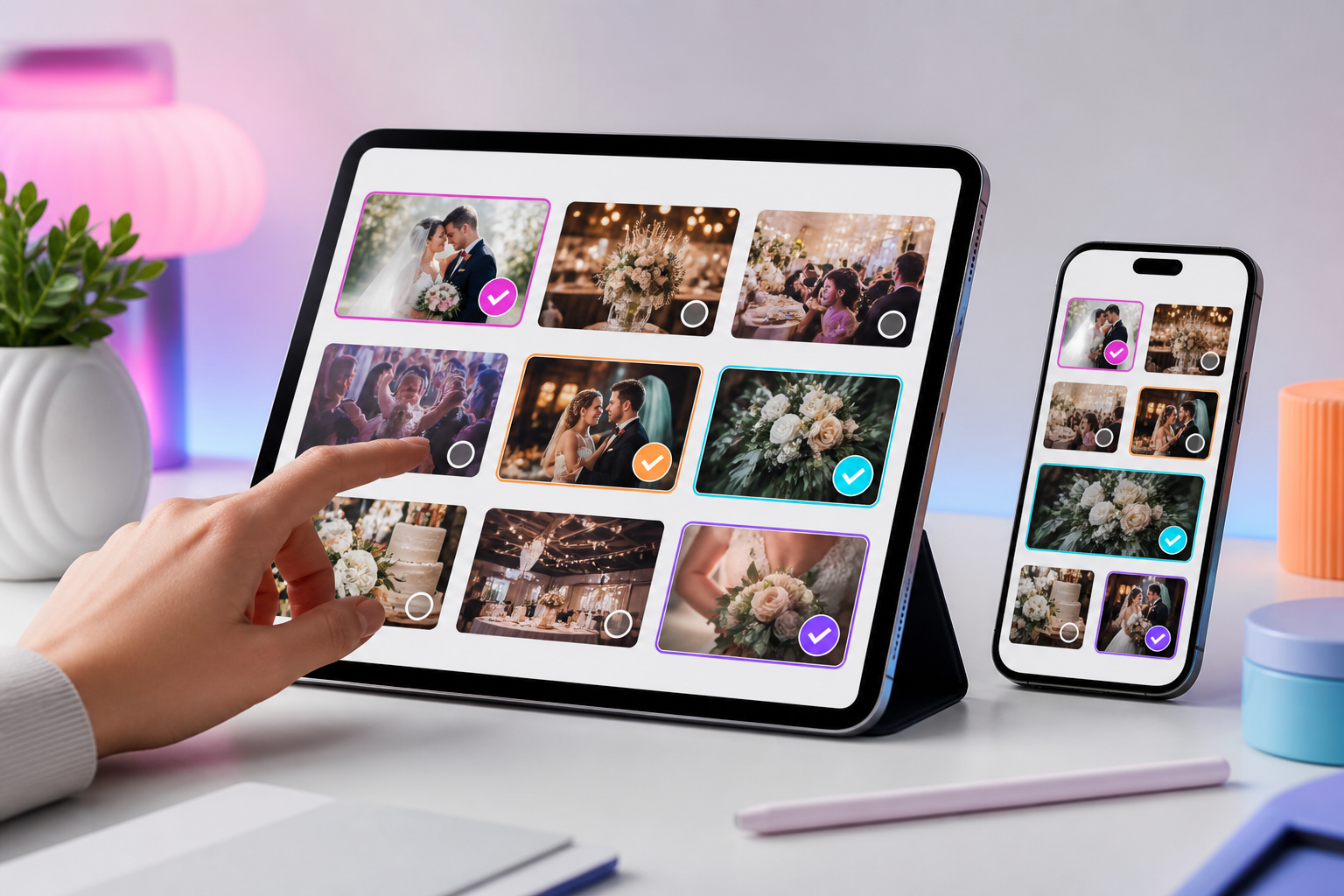 Customer photo selection preview